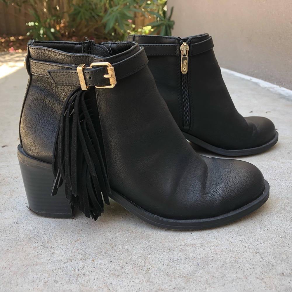 Sam Edelman Circus 6.5 Jolie Fringe Ankle Bootie